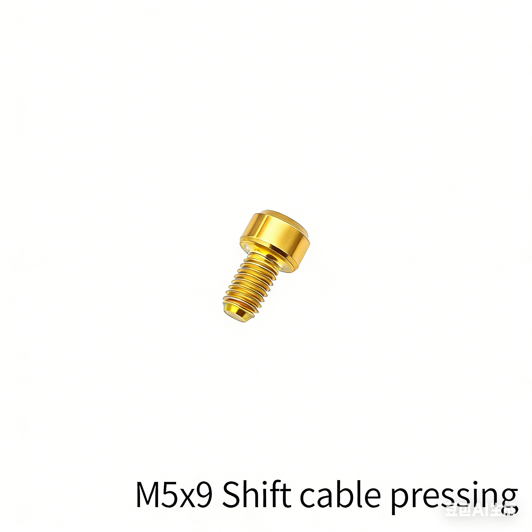Prensado de cable de cambio M5x9 dorado