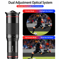 Obiettivo Universale per Fotocamera Smartphone 48X, Telescopio per Telefono Cellulare, Fotografia Remota, Fotocamera Esterna ad Alta Definizione