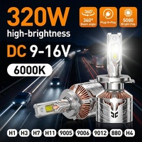 Kit de conversion de phares LED Xenplus Retrofit Upgrade F160 haute puissance 320W 30000LM 6000K H4 H7 H11 9005 Plug and Play pour voiture