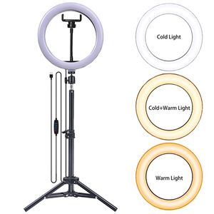 FOSOTO Vente Flash Lumière Annulaire Selfie avec Trépied, Support Téléphone pour Live Stream, Maquillage, Mini Lumière LED pour Appareil Photo - Product Image 2