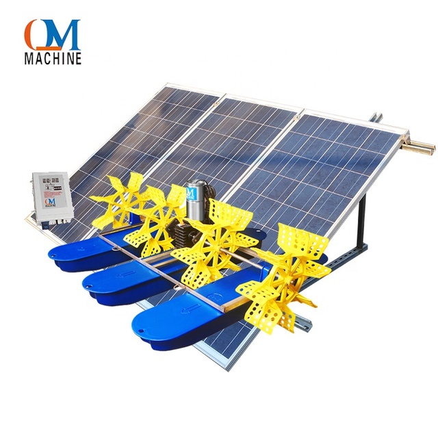 Solar System Aerator 1.5hp Paddle Wheel Aerator Fish Pond Aerator Shrimp Farming Machine China Supplier Daxi Town
