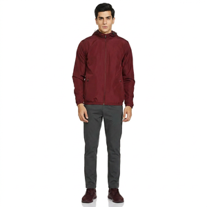 100% Polyester <b>Men's</b> Hooded Windbreaker <b>Jacket</b> Windproof Stand Collar Vintage Style Unisex Autumn <b>Canvas</b> <b>Jacket</b> - Product Image 1