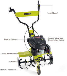 Bán buôn 139cc 2.4kW 3000 vòng/phút điện nông nghiệp Xăng tiller đi bộ phía sau đi bộ máy kéo - Product Image 2