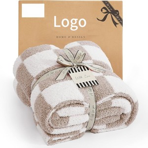 <span class=keywords><strong>Manta</strong></span> a Cuadros de Microfibra, Suave, Acogedora, Cálida y Ligera para Sofá, Silla, Cama, Camping - Product Image 1