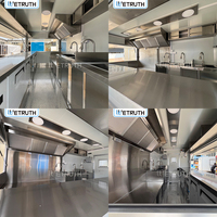 Camion de restauration Wetruth USA Standard avec équipement de cuisine complet, restaurant mobile personnalisé pour café, pizza, barbecue et traiteur
