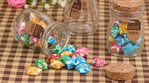 Cheap and Small Stock 100ml 150ml <b>200ml</b> 250ml 300ml Cute Glass Pudding Yogurt Jar With Cork Lid - Product Image 5