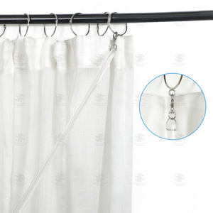 Varilla de tracción de acrílico de alta resistencia para cortinas, con gancho giratorio 360° de repuesto para accesorios de anillas de cortina de barra romana - Product Image 3