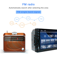Radio Estéreo de 1 DIN para Coche con Pantalla Táctil Completa de 7 Pulgadas, 2 Puertos USB Frontales, Resolución 1024x600, Sistema Wince, Bluetooth, Reproductor MP5 de Audio y Video con FM