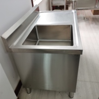 Table de travail de cuisine en acier inoxydable avec revêtement autonettoyant, modulaire et extensible, capacité de charge de 300 kg/m – Offre Spéciale