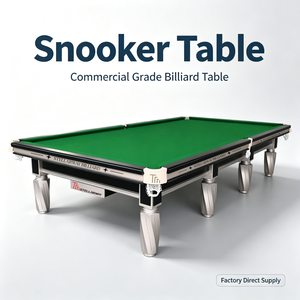 Table de billard professionnelle en bois massif de 10 pieds/12 pieds avec un design moderne et un tissu rouge <span class=keywords><strong>Strachan</strong></span> pour les jeux de billard britanniques - Product Image 1