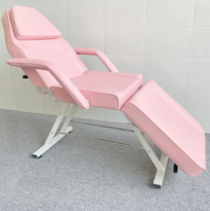 Multi-function Massage Bed Facial Chair Folding <b>Adjustable</b> Spa Salon Beauty Bed Tattoo Eyelash Beauty Bed/Chair With <b>Stool</b> - Product Image 3