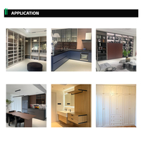 Meubles de cuisine modulaires en panneaux de particules, armoire de rangement pour cuisine, placard pour la rénovation de cuisine à domicile, vente en gros