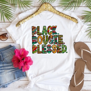 Đen bougie may mắn Đen Lịch Sử nói dtf truyền nhiệt in ấn sắt trên Stickers thăng hoa cho may áo sơ mi áo - Product Image 5