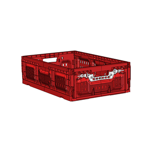 JOIN Caja plegable de grado comercial 600x400x215mm Diseño eficiente en el espacio para la organización de trastienda y almacén - Product Image 6