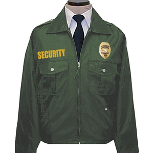 Uniformes de sécurité personnalisés Mental Zip up imperméable à l'eau coupe-vent uniforme d'<span class=keywords><strong>officier</strong></span> hommes noir uniformes de garde de sécurité vestes - Product Image 3