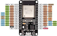 Carte de développement ESP32 DEVKIT V1, WiFi double mode 2,4 GHz + processeur microcontrôleur double cœur intégré avec antenne