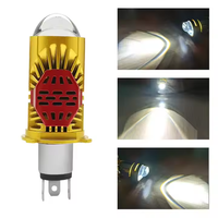 Nouveau Design Puissant Lentille De Projecteur 140w H4 Jaune Couleur Lumières De Voiture 6000K Led Phare Ampoule Personnalisé Mini Lentille Led Phare