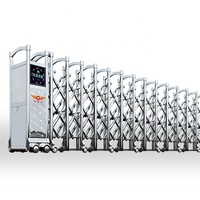Portail électrique rétractable sans rail moderne en acier inoxydable pour allée extérieure, portail d'entrée de parking, designs de portails pour mur de clôture