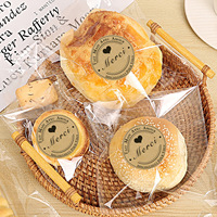 Kit Personnalisé de Sacs à Pain et Autocollants, Sacs à Pain en Papier Kraft Tendance, 100 Sacs d'Emballage avec 120 Autocollants