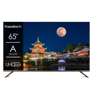 Música TV Televisión 65 pulgadas Android 14 15 <span class=keywords><strong>Smart</strong></span> TV Sin marco 65 75 pulgadas 4K LED TV - Product Image 1
