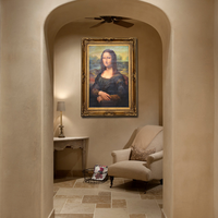 Peinture de portrait de haute qualité faite à la main, Mona Lisa de Da Vinci sur toile, art mural rétro, reproduction de peintures à l'huile décoratives