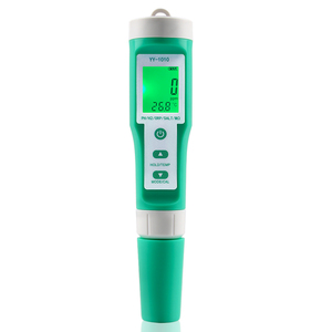 10合1水质测试仪PH/ORP/<span class=keywords><strong>EC</strong></span>/H2 /S.G /TDS/盐/温度/电阻率食品水族箱池用肥料食品盐度计 - Product Image 1