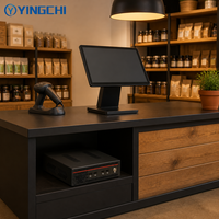 YINGCHI 45W Komputer Desktop Mini Daya Rendah Intel I5 Ddr4 Ssd Hemat Energi PC Faktor Bentuk Kecil untuk Operasi Kantor 24 Jam