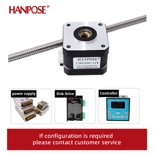 HANPOSE Nema17 สเต็ปเปอร์มอเตอร์แรงบิดสูงความแม่นยำสูง 28N CM 1.3A 42HA34/40/48/60-T8*<span class=keywords><strong>2</strong></span>/4/8 50-500 มม. มอเตอร์แบบสกรูทะลุแกน - Product Image 5