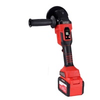 Meuleuse d'angle sans fil 21V 800W Lithium-Ion sans balais, qualité industrielle, affichage numérique, contrôle de vitesse, 7.5Ah