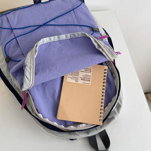 Sac à dos de cyclisme tendance pour lycéens, sac de randonnée contrasté pour pique-niques - Product Image 4