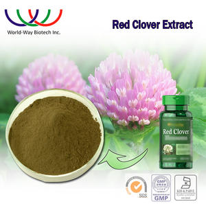 최고 등급 40% Isoflavones 허브 레드 클로버 재고 레드 클로버 추출물 잎 꽃 보충 식품 건강 - Product Image 3