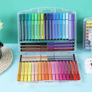 48色キッズドローイングペイント水彩ペンセット学生文房具大容量三角形洗える水彩ペン - Product Image 3