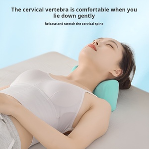 Novo Design Ombro Pescoço Dor <span class=keywords><strong>Brace</strong></span> Coluna Suporte Cervical Espinha Massagem Memória Espuma Tração Travesseiro