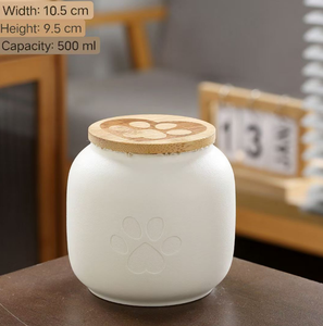 יוקרה מודרנית בהתאמה אישית קרמי לחיות מחמד קרמי בסגנון צרפתי לאחסון אפר - Product Image 2