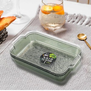 Contenedor rectangular de almacenamiento de alimentos para mascotas con tapa, para refrigerios de fiesta y frutas secas - Product Image 2