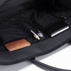 Sac pour ordinateur portable multifonctionnel noir fabriqué en Chine, 15,6 pouces, étanche, sacoche pour hommes, usage professionnel, sacs de conférence - Product Image 2