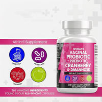 Capsules de vitamines probiotiques OEM prébiotiques à base de canneberge, D-Mannose et chardon-Marie - Formule tout-en-un - Non destiné aux nouveau-nés/femmes enceintes