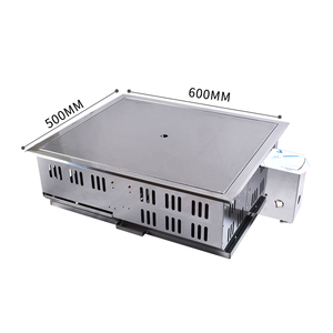Parrilla de <span class=keywords><strong>piedra</strong></span> de barbacoa eléctrica de Gas para barbacoa comercial coreana Pinnovo, parrilla de cocina de bistec para restaurante, <span class=keywords><strong>piedra</strong></span> caliente, salida de aire superior - Product Image 3