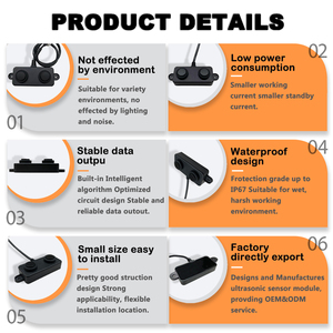 Moray ME101 Kleiner Toter-Winkel-Sensor mit RS485-Ausgang, Schnellansprechender Ultraschall-Wassertank-Füllstandsanzeiger - Product Image 5