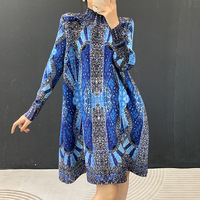 Robe plissée décontractée grande taille Miyake, taille unique, pour femme, imprimée, été, directement de l'usine