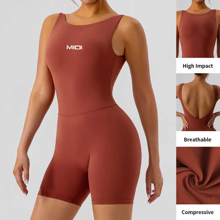 Womens Sexy Backless Yoga Fitness Jumpsuit SIZE S-L main image 1