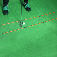 Bâtons d'alignement de golf pliables à 3 sections Simulateur de bâton de swing de golf flexible