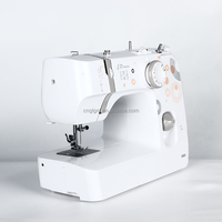 Machine à coudre électrique multifonction mini surjeteuse point noué avec bras long en acier pour cuir et tissus, modèle papillon
