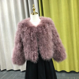 Jaket bulu Turki Wanita, mantel bulu halus lengan sembilan perempat, pakaian bungkus bulu hangat musim dingin - Product Image 6