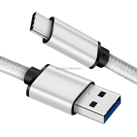 Câble de charge rapide USB 3.1 Type-C vers USB 3.0 mâle PD 5 Gbps 3A 60W en nylon pour téléphone portable, ordinateur et imprimante
