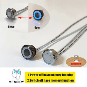 JUCAI sabit voltaj DC12V 4A bellek kayıt Led bant PIR süpürme hareket sensörleri anahtarı sınırsız dim Mini dokunmatik sensör CE - Product Image 3