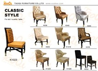 K1036 NOUVEAU Chaise de casino VIP en bois Chaise de table Porker avec roulettes Chaise Baccarat de jeu