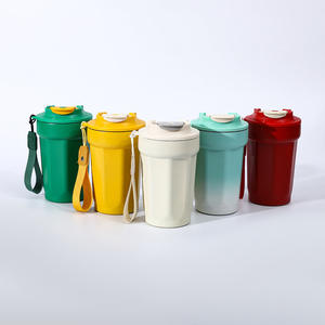 Mugs à café isothermes personnalisés de 16 oz, double paroi en acier inoxydable, anti-fuite, avec couvercle à paille, gobelet thermique, voyage, bureau, fête, camping - Product Image 1