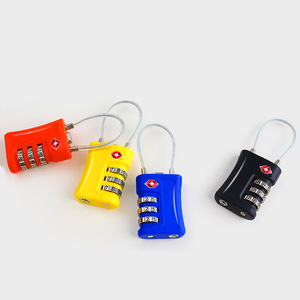 กุญแจล็อคสายเคเบิลแบบผสม 3 หลัก ได้รับการรับรองจาก <span class=keywords><strong>TSA</strong></span> สำหรับกระเป๋าเดินทาง กระเป๋าเป้สะพายหลัง และกระเป๋าเดินทางอื่นๆ - Product Image 1