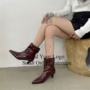 Botines de Mujer con Tacón de Bloque, Estilo Casual, Vaquero, para Montar a Caballo - Product Image 1